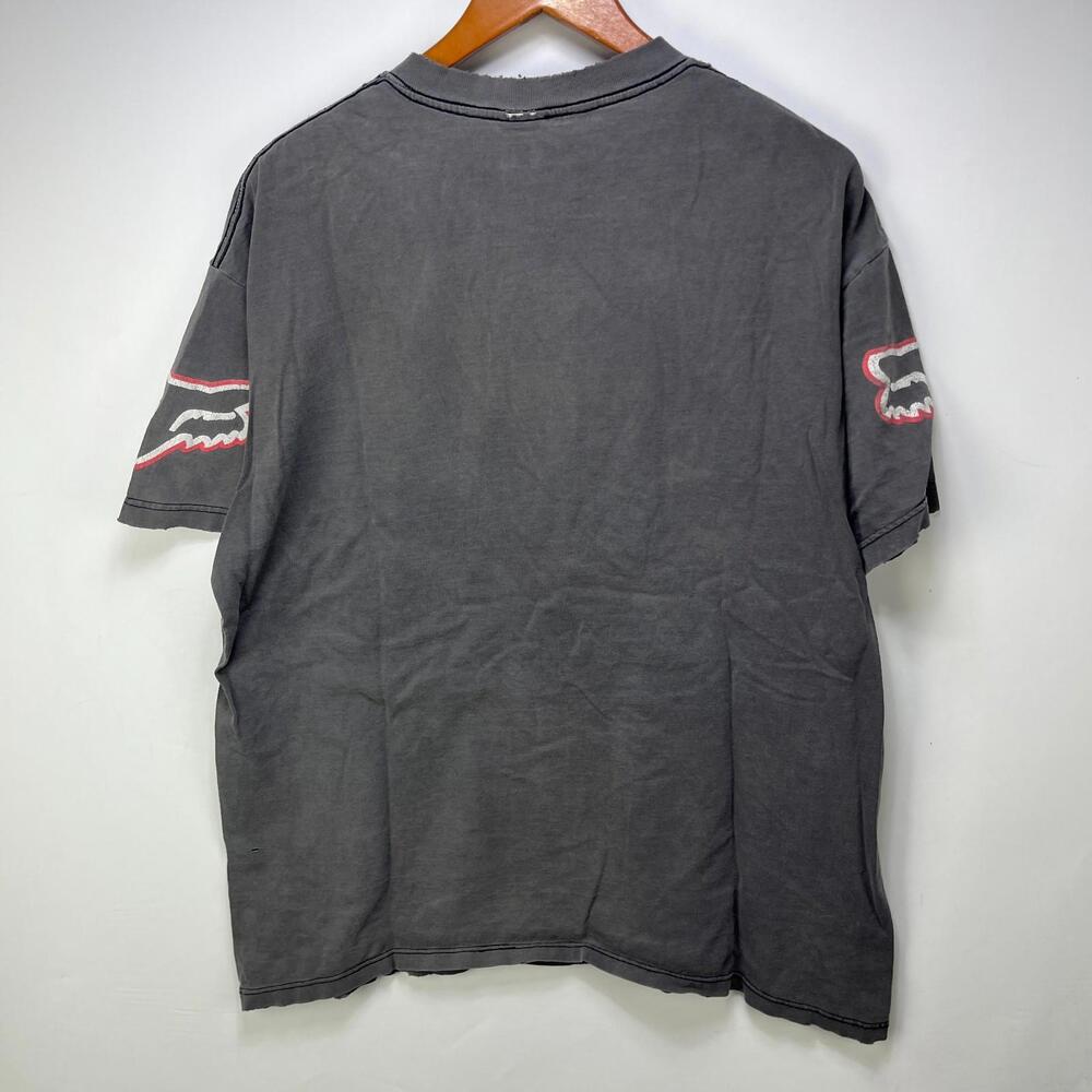Vintage 90s Fox Racing Sun faded T Shirt XL - Picture 9 of 12